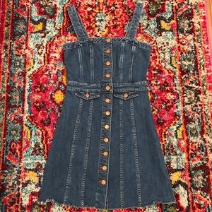 Madewell denim jean button mini dress XS Size 2